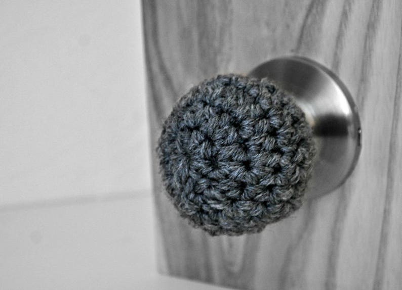 Ball Shaped Door Knob Covers Modern Design Toddler Protection Crocheted Home Decor Custom Colors Sphere image 5