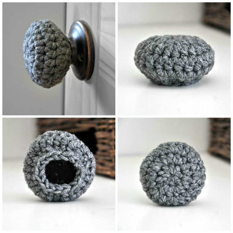 Child Safe Door Knob Covers Modern Design Toddler Protection Crocheted Home Decor image 3