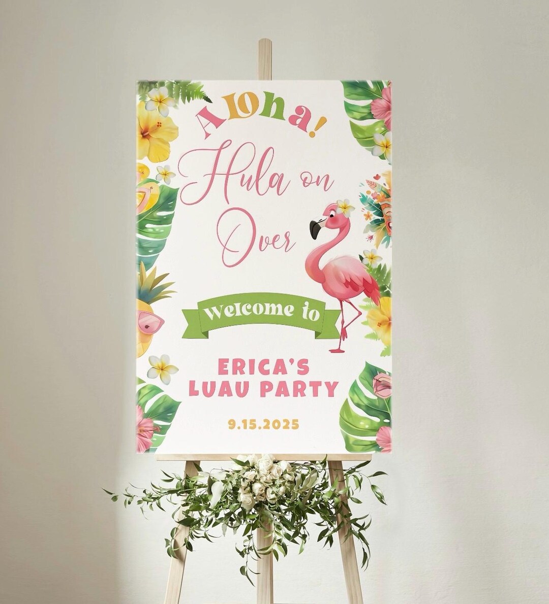Luau Party Welcome Sign – Aloha Theme – Foam Board - Etsy