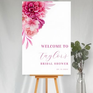 Custom Bridal Shower Sign – Personalized Foam Board – Elegant Wedding Shower Decor