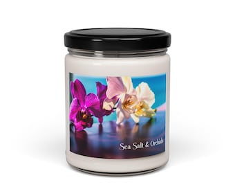 Sea Salt & Orchids Soy Candle - 9oz Scented Candle