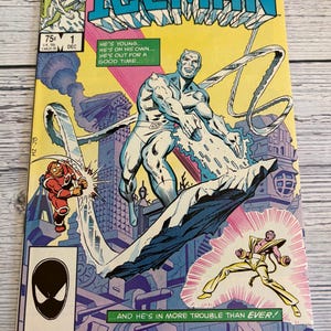 Vintage Marvel Iceman #1 Comic Book 1984 Limited Series Issue No. 1 First Issue Direct Edition