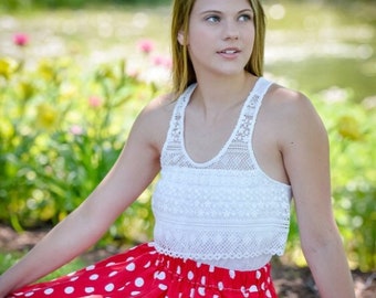 Teen / Womens Minnie Mouse Inspired Skirt by Osodarling