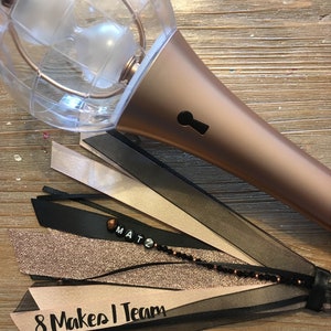 Ateez Rose Gold Lightstick Tassel