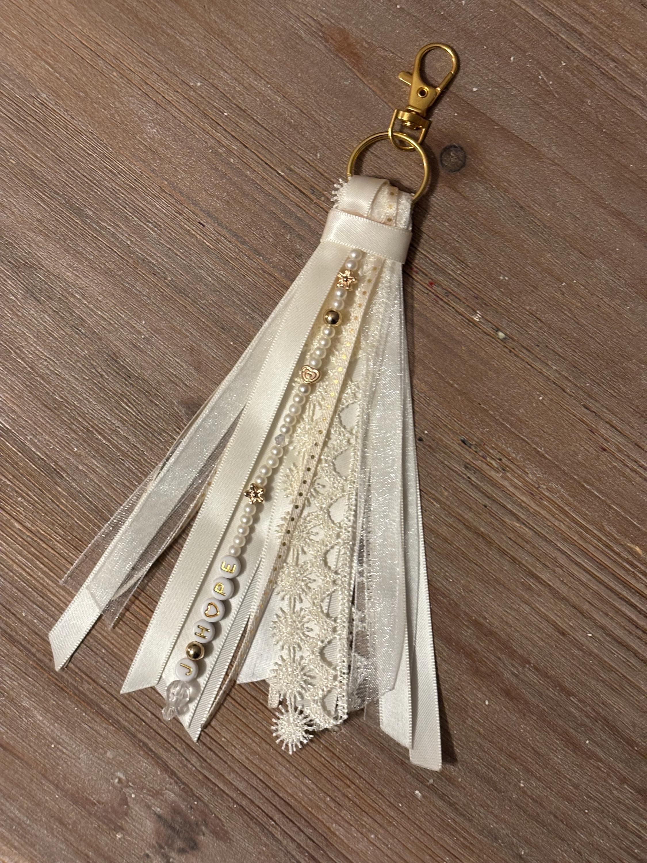 Ivory Keychain Jhope Hobi Ivory Lightstick Tassel Keychain - Etsy