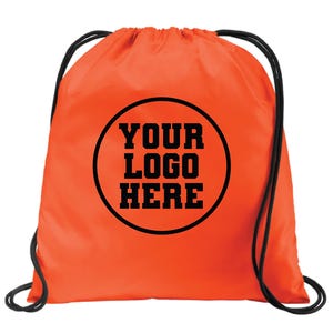 orange nike drawstring bag