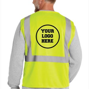 Custom Logo Safety Vest: High Visibility Reflective ANSI 107