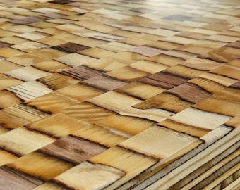 Tafla Cartur Gemcut 6-8-person wooden dining table in a unique style with a high-quality cast epoxy finish. Handmade in the Netherlands.