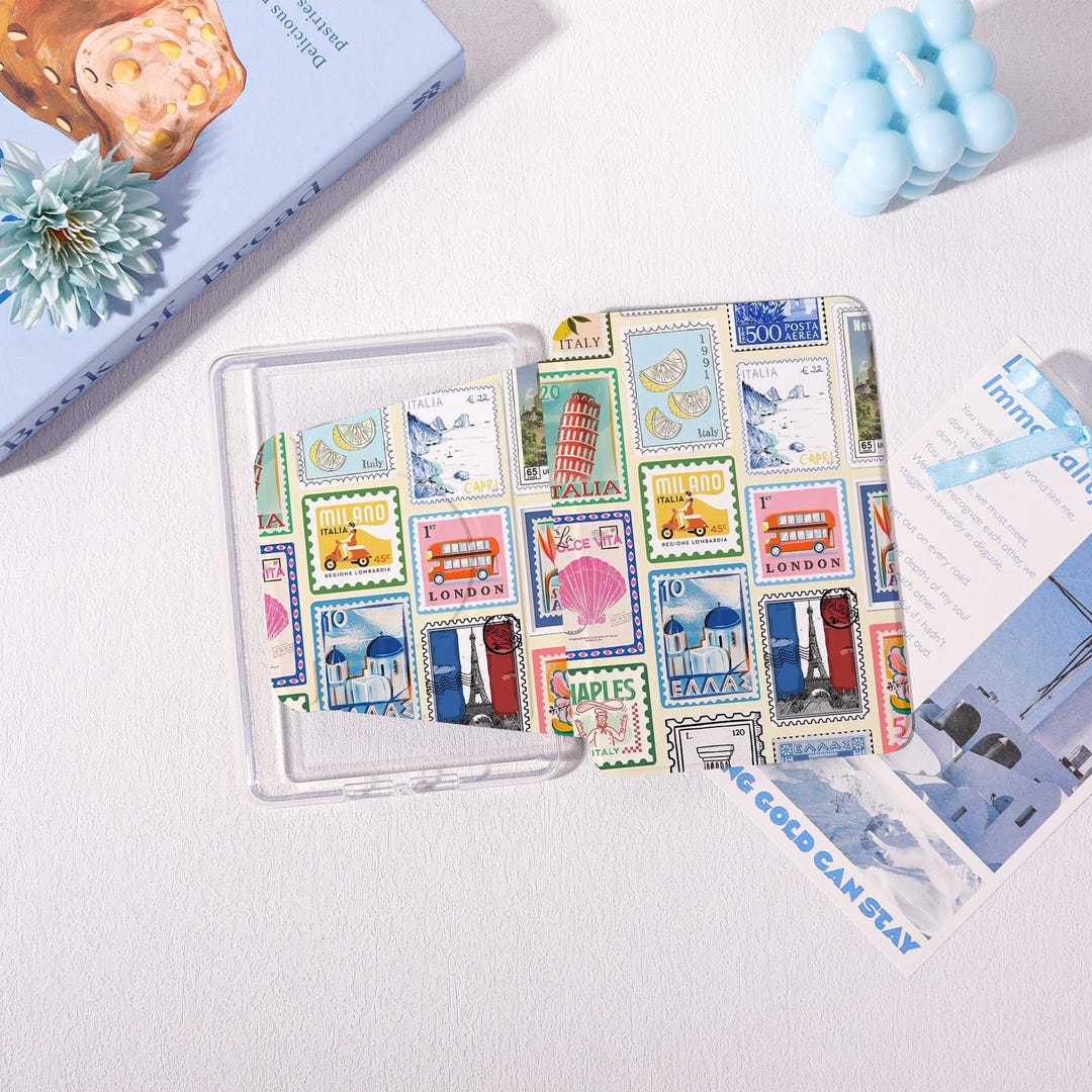 Vintage Stamp Collage Kindle Case for Paperwhite 1/2/3/4, Colorsoft ...