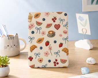 Cute Fruit & Flower Kindle Case For Kindle Paperwhite 1/2/3/4, Colorsoft Kindle 11th, Paperwhite 10th 6'', Kobo Clara Color, Bookish Gifts
