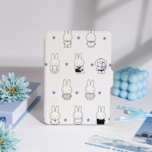 Cute Miffy Rabbit Kindle Case For Kindle Paperwhite 1/2/3/4, Colorsoft Kindle 11th, Paperwhite 10th 6&#39;&#39;, Kobo Clara Color, For Bookish Gift