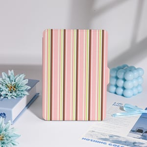 Pink & Colorful Striped Kindle Case for Kindle Paperwhite 1/2/3/4, Colorsoft Kindle 11th Cover for Paperwhite10th 6&#39;&#39; for Bookish Gift