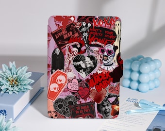 Gothic Horror Collage Pattern For Kindle Paperwhite 1/2/3/4, Colorsoft Kindle 11th, Paperwhite 10th 6'', Kobo Clara Color, For Bookish Gift