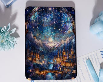 Funda Velaris de vidrieras para Kindle Paperwhite 1/2/3/4, Colorsoft Kindle 11.ª generación, Paperwhite 10.ª generación de 6'', Kobo Clara Color, regalo para amantes de los libros