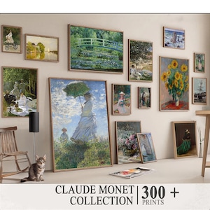 Claude Monet, Digital Prints, MEGA Bundle, Vintage Impressionist, Oil Paintings for Home Decor, Antique Canvas Art Gift, Impressionist Art