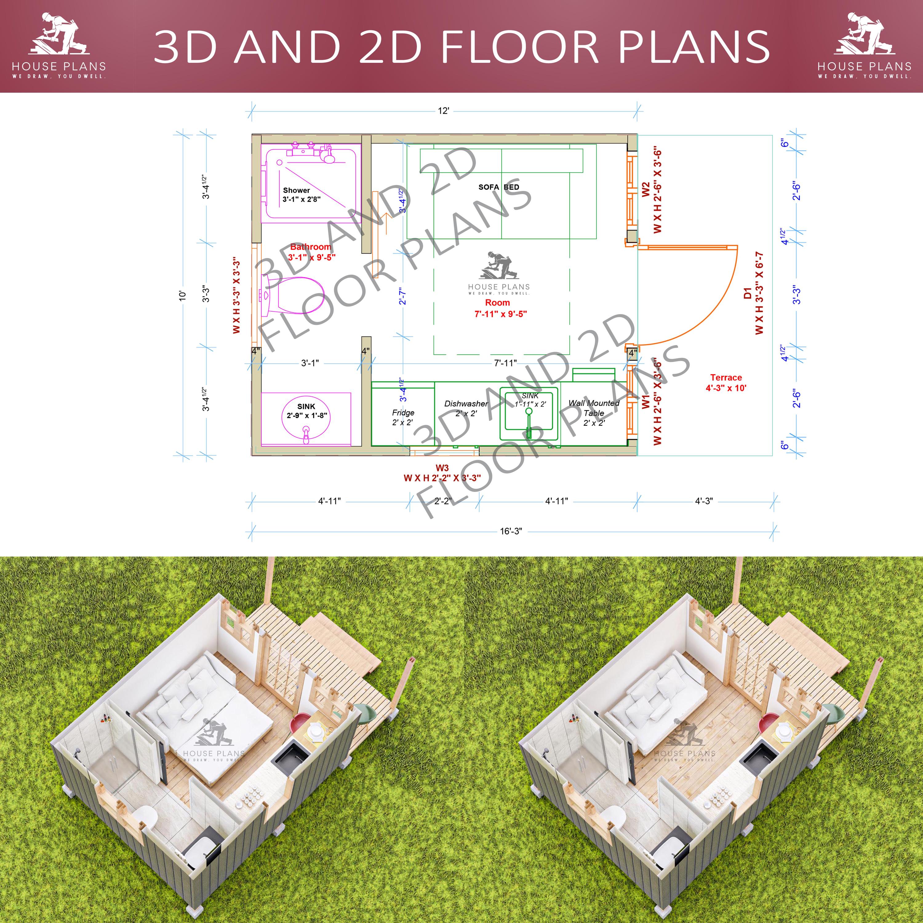 Modern Tiny House Floor Plans 10x12 Simple Life In A Farmhouse