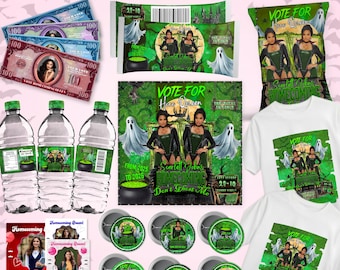 Heimkehr-Kampagne Treat Bundle, Halloween Königin-Heimkehr-Kampagnen, Vote für mich Scary Hoco Girl, Heimkehr-Aufkleber Heimkehr Candy Bundle