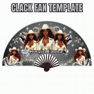 Clack Fan Squad Png, Boots on the Ground Clack Fan Png, Cowgirl Fan Template,Western Clack Fan Design,Where them at Fan png,Clack Fan design