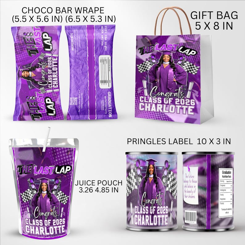 Last Lap Graduation Bundle Canva Template, Class of 2026 Last Lap Grad ...