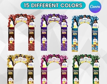 Decorazione ad arco per il ballo di fine anno, decorazioni per feste di ballo in tela, sfondo per foto del ballo di fine anno, arco di benvenuto per il ballo di fine anno, sfondo ad arco viola per il ballo di fine anno, decorazione ad arco per la classe del 2025