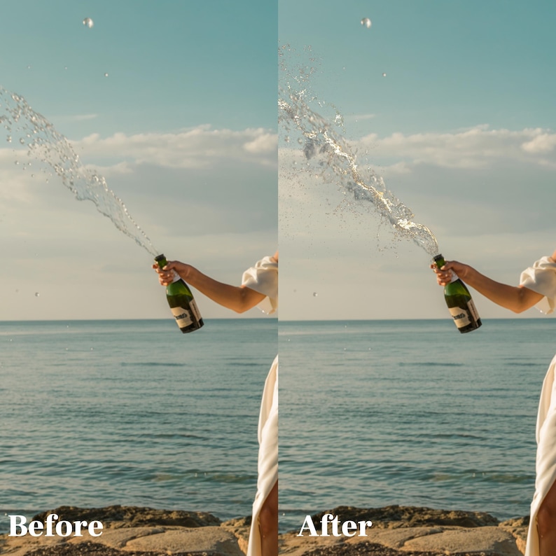 Champagne Spray Overlay, Birthday Champagne Spray Overlay, Champagne ...