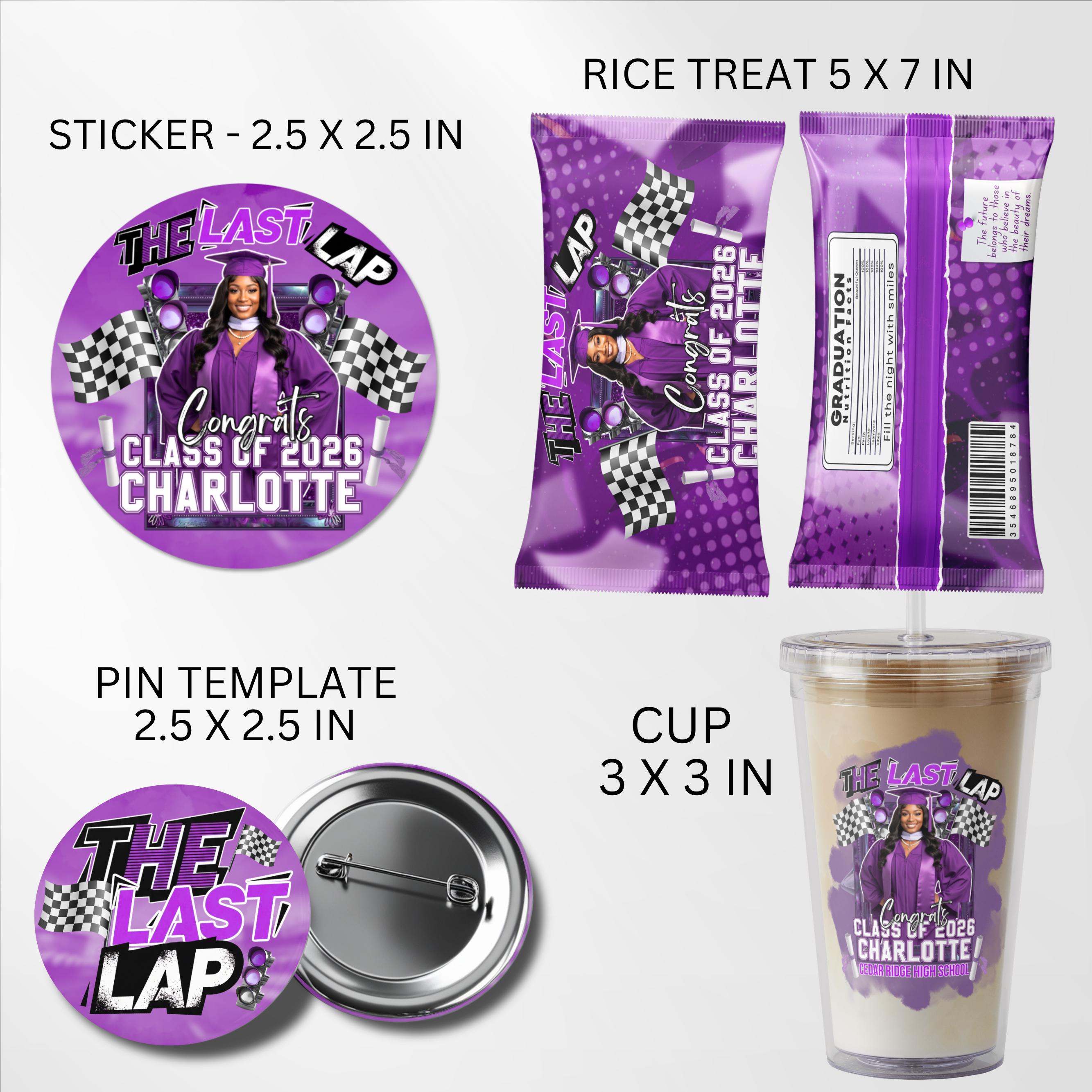 Last Lap Graduation Bundle Canva Template, Class of 2026 Last Lap Grad ...