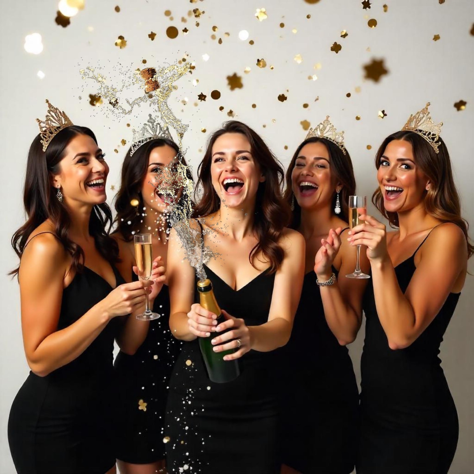 Champagne Spray Overlay, Birthday Champagne Spray Overlay, Champagne ...