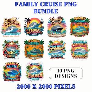 Family Cruise 2025 Png Bundle, 2025 Cruise Png, Family Cruise Memories for a Lifetime Png, Family Cruise Png,2025 Family Cruise Shirt Png