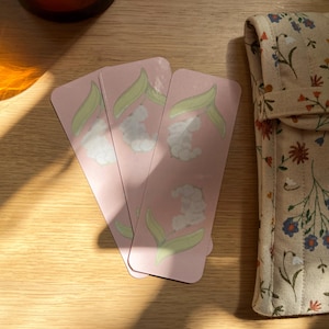 Bookmark - Lily Of The Valley | Shiny bookmark | Cute illustration | Kawaii