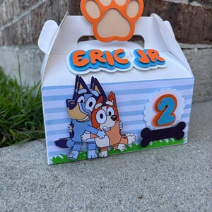 Bluey party favor boxes