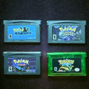 カスタム ポケモン GBA ゲーム |ジェネシス、木星、アルタイル、ケツァール |ゲームボーイアドバンス/英語カートリッジ。