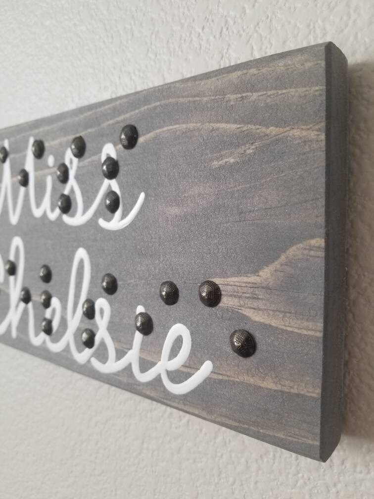 Braille Teacher Gift Braille Sign Gift for Sight Impaired Etsy