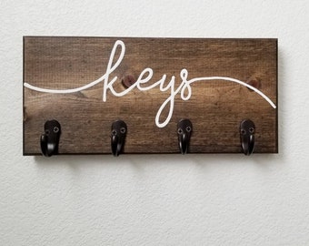 Keys Hook, Housewarming Gift, Key Rack, Key Hanger, Key holder for Wall, Hooks for wall, Hook Rack, Hooks for Keys, Entryway Organizer