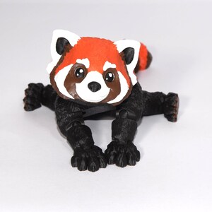 3D Printed Red Panda Figurine – Cute Animal Model, Mini Desk Pet, Red Panda Gift, Wildlife Shelf Decor, Kawaii Panda Sculpture