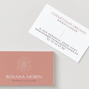 Carte de visite réalisée sur commande