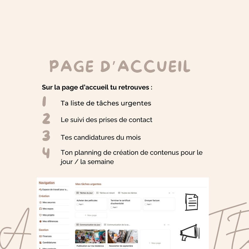 Plantilla de concepto "Espacio de trabajo para artistas" imagen 3
