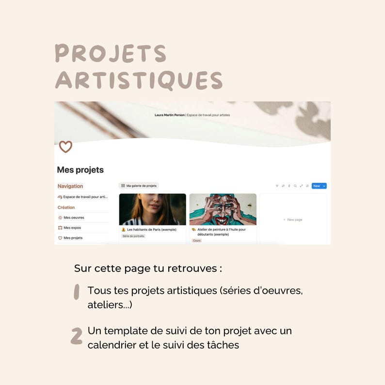 Plantilla de concepto "Espacio de trabajo para artistas" imagen 4