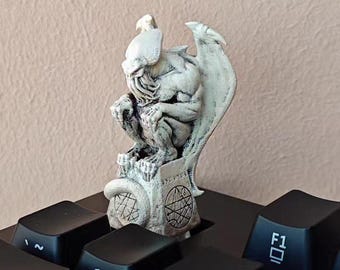 Handmade Custom Cthulhu Octopus Keycap, Ancient God 3D Artisan ESC Keycap, Unique Mechanical Keyboard Gift