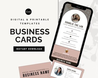 Canva Business Card Template: Digital & Printable