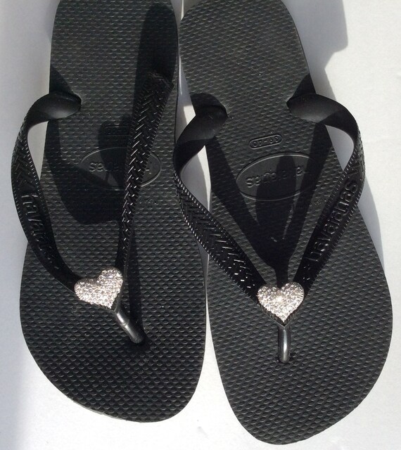 havaianas flip flops with swarovski crystals