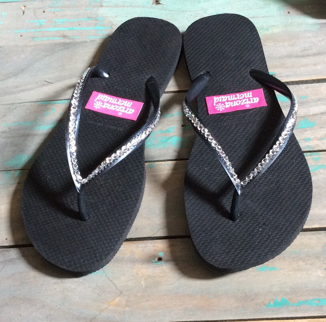 Swarovski Crystal Havaiana Bridal Flip Flops Wedding Sandals | Etsy