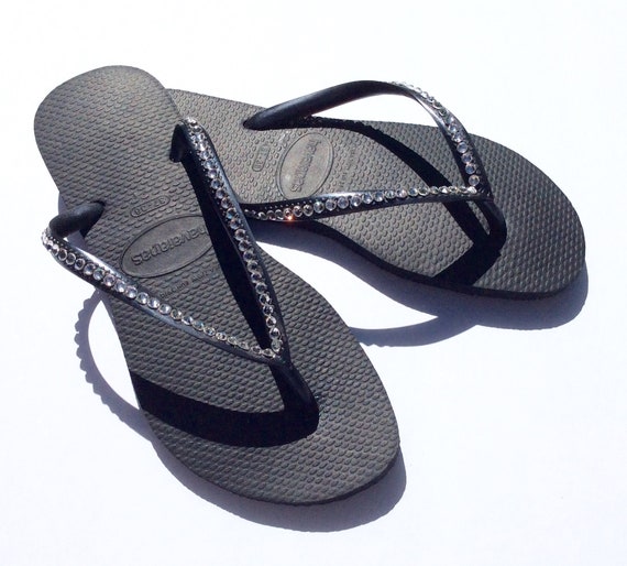 havaianas with swarovski crystals