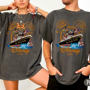 Custom Halloween Cruise 2025 Shirt, Halloween Disney Cruise Family, Shirt Spooky Cruise, Halloween Cruise Squad, Custom Family Cruise Shirts