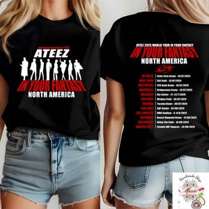 Ateez 2025 World Tour 2025 in Fantasy 2 Seite Shirt, Ateez World Tour 2025 Shirt, Ateez Mitglied Kpop Shirt, Ateez Konzert Tour Shirt, Mingi Shirt