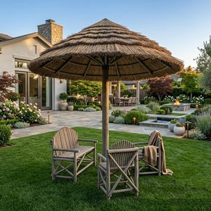DIY Palapa Paraply Planer – Rustik Thatch Pavilion Ritning (Steg-för-steg Konstruktion)