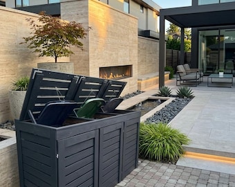 DIY Triple Wheelie Bin Storage Box Plans | Outdoor Trash Enclosure Build Guide (PDF)