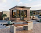 Modern Office Shed Plans – 10x12 Backyard Studio Blueprints (PDF Download)