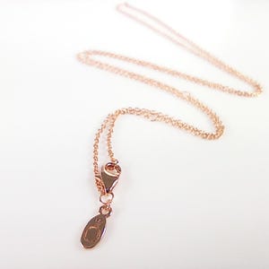PANDORA Anchor Chain Necklace Rose Gold Vermeil Plated  Adjustable 60cm
