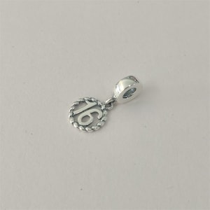 Sixteen Pandora Happy 16th Birthday Charm with Free Pouch