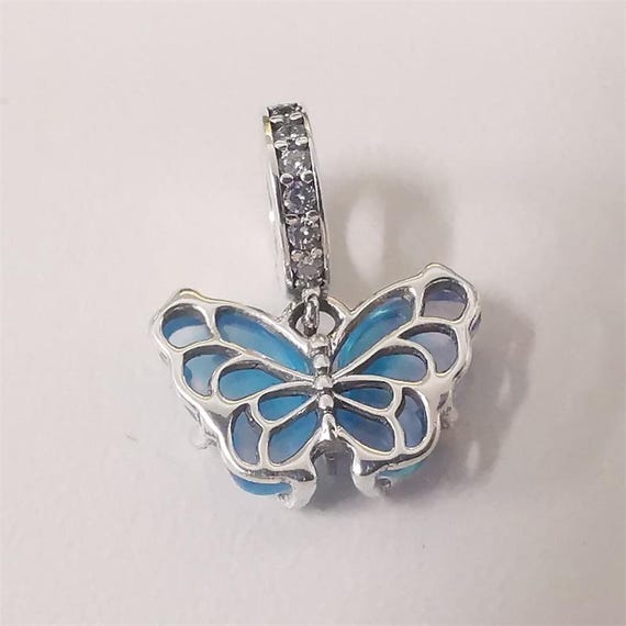 Buy Pandora Blue Murano Glass Butterfly Dangle Charm Online in